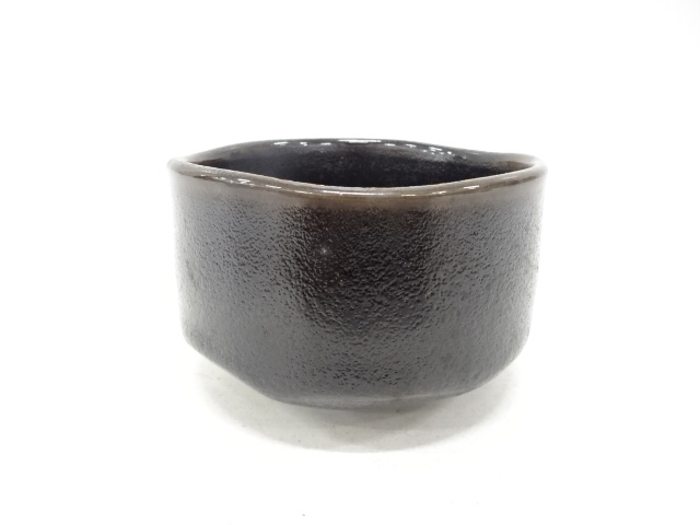 JAPANESE TEA CEREMONY / TEA BOWL CHAWAN / BLACK GLAZE